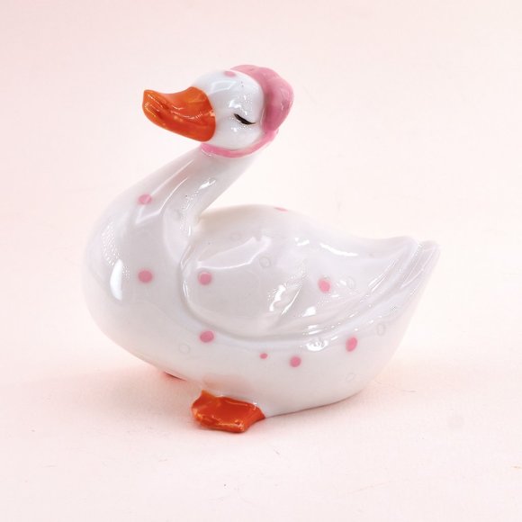 Mini Duck Figurine, Ceramic, Vintage Collectibles Home Decor - Picture 1 of 10